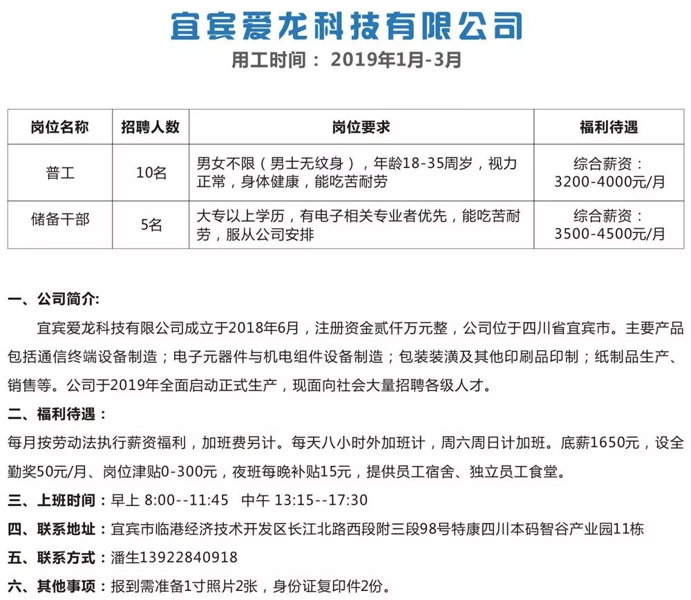 宜賓臨港最新招聘信息速遞，職位更新，等你來探！