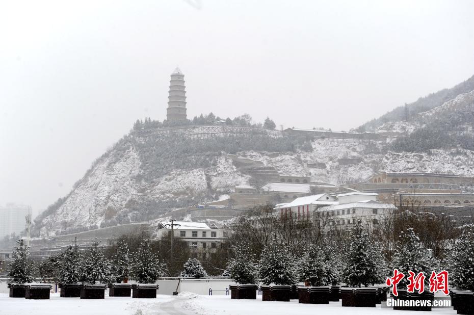 延安最新降雪美景